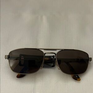 Vintage Notorio N125 Stylish Gunmetal/ Tortoiseshell Sunglasses. New. 100% UV